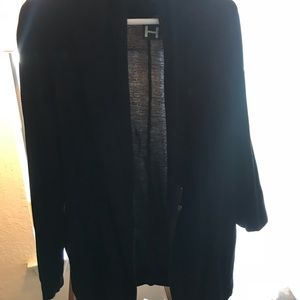 Black cardigan sweater